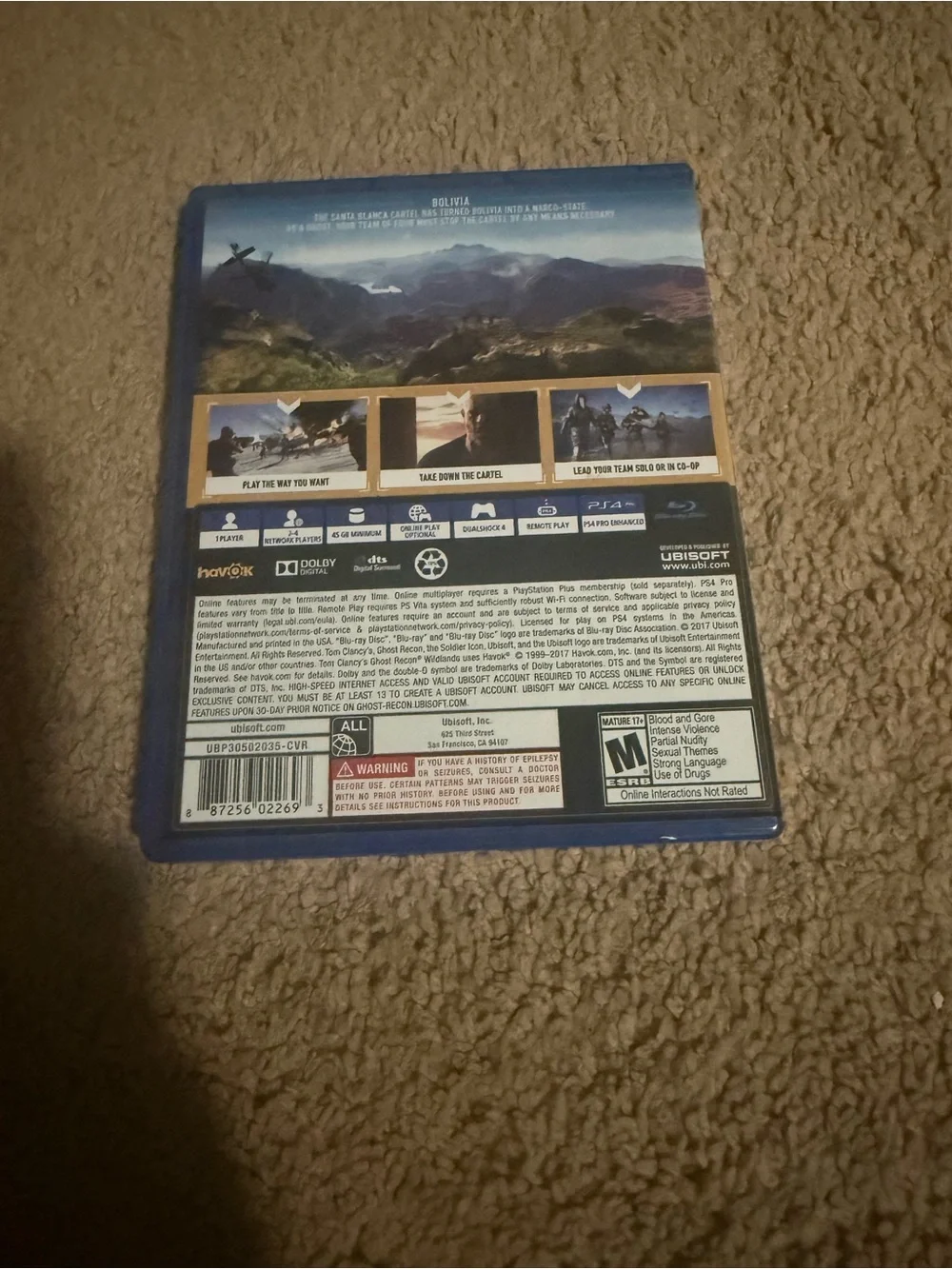 Tom Clancy's Ghost Recon Wildlands for PS4 - Blue - Ubisoft